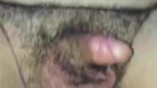 Fucking a hairy young hole
