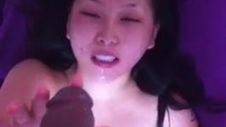Asian cum shower by BBC
