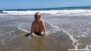 La puttana da spiaggia per tutti a Gran Canaria non tagliata