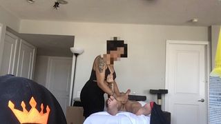 Legit Latin RMT Giving into Huge Asian Cock 1st Appointment Part 1