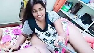 Swathi Naidu enjoying sex with husband for video