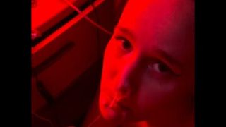 Wife gets facial in red light special