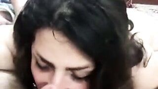 An Iranian woman eats a man&#039;s penis