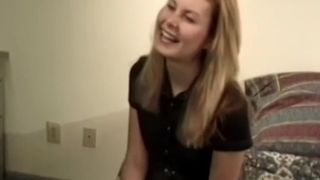 Cutie with small titties gets her pussy fucked in classic po