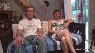 Amateur French couple having sex in front of our camera