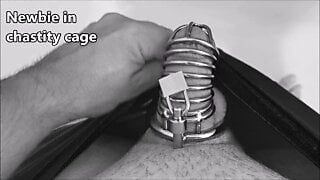 The gift for my cuckold husband : First chastity cage