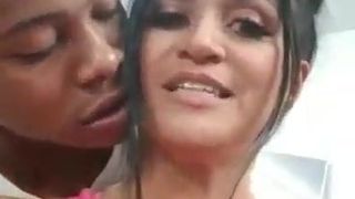 Hot Milf Plays With Young Black Boy Home Alone.