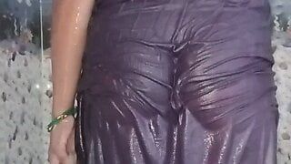 Priya’s new bathing video in petticoat – hot bathing