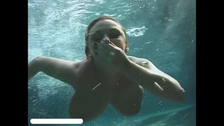 Swimming with Autumn Jade and her huge tits, upscaled to 4K