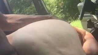 ME FUCKING A BBW WHITE LADY WITH A BIG ASS OUTSIDE