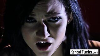 Kendall has way too much fun getting her pussy all wet