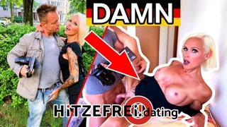 HITZEFREI.dating Blonde deutsche MILF (47) auf der Straße abgeschleppt