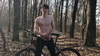 Horny Teenager and Hot Trip by Bicycle ! 1 -TRIP. 2 CUMSHOT