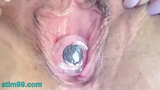 Stim99 hiding crystal buttplug deep inside peehole