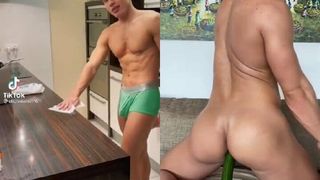 Sexy boy naked jerking