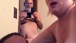 Tammy rides dick while husband records