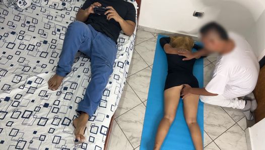 I like the Masseur to Massage my Ass and Vagina in Front of my Cuckold Husband NTR Netorare