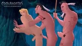 Animation - American Indians Bareback White Twink