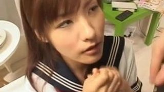 Asian doll gives amazing blowjob