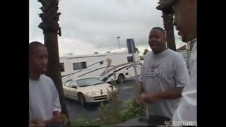 POONTANG - Guys Pickup Ebony in Motorhome & She Fucks Them All