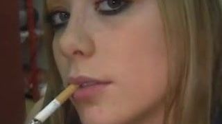 Amber And Jessica share a kiss and a Marlboro red webcam.