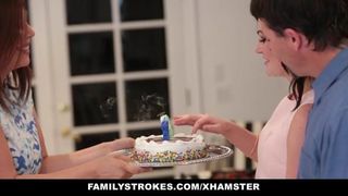 familyStrokes - Fucking  dad While Step Mom Cooks
