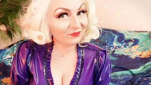 ASMR video - latex Cougar and BOOK sounds! RELAX WITH ME!