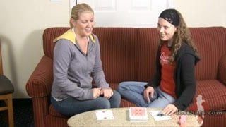 Ashley and Amber play Strip High Card