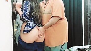 Desi beautiful young wife fucked by old uncle hindi voice