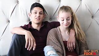 Teen friends cum first time sex