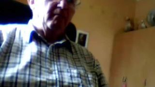 gandpa stroke on webcam