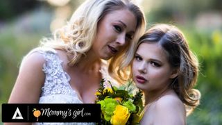 Mommy's girl - la dama de honor Katie Morgan golpea duro a su hijastra Coco Lovelock antes de su boda