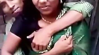 Satin Silk Saree Muslim Aunty