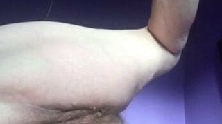 Another video of a slutty granny fucking her hairy pussy