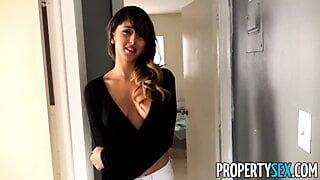 PropertySex - Sizzling hot Latina fucks at rental showing