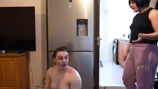 Caught! Stepmom Catches Stepsiblings Fucking with Face Full of Cum!
