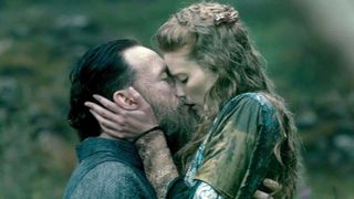 Alyssa Sutherland Rides a Guy in Vikings - ScandalPlanet.Com