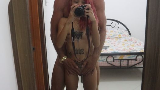 Record from  SD card from my girlfriend's camera - sucking my fat brother's dick as honey ice cream