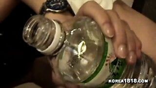 nasty Korean KTV girl sucks dick and has sex