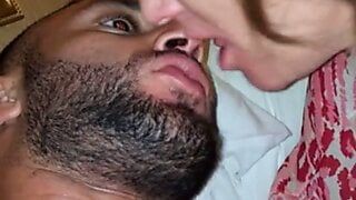 homemade 2 milf sluts licking ass spit kissing latino hunk