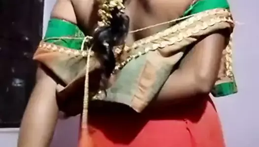 wife in silk saree sex video