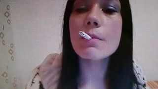 Smoking and dangling bitch ...