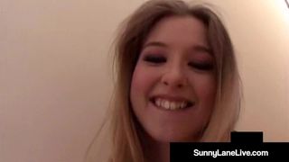 Super Cute Sunny Lane Gets Pussy Pounded & Mouthful Of Cum!
