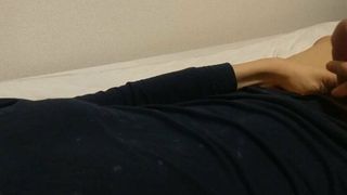Young japanese cum on chest