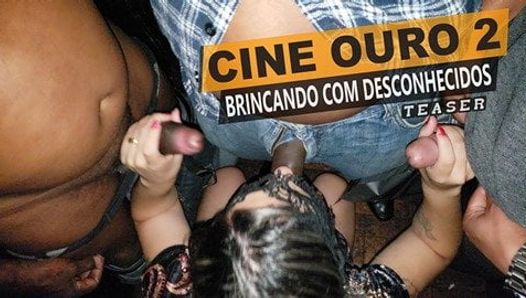 Cristina Almeida with a lot of strangers at the sex theater