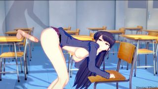 Komi Fucks Lucky Student in College Classroom
