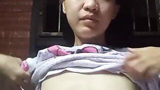 Chinese girl alone at home 70