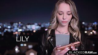 BLACKEDRAW – Perfect Blonde Lily devours 2 thick BBCs