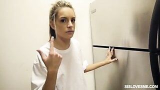 Kimmy Granger – Innocent girl in bathroom fucked by step brother