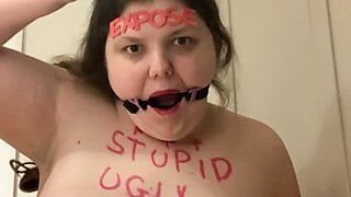 Fat pig slut exposed humiliation